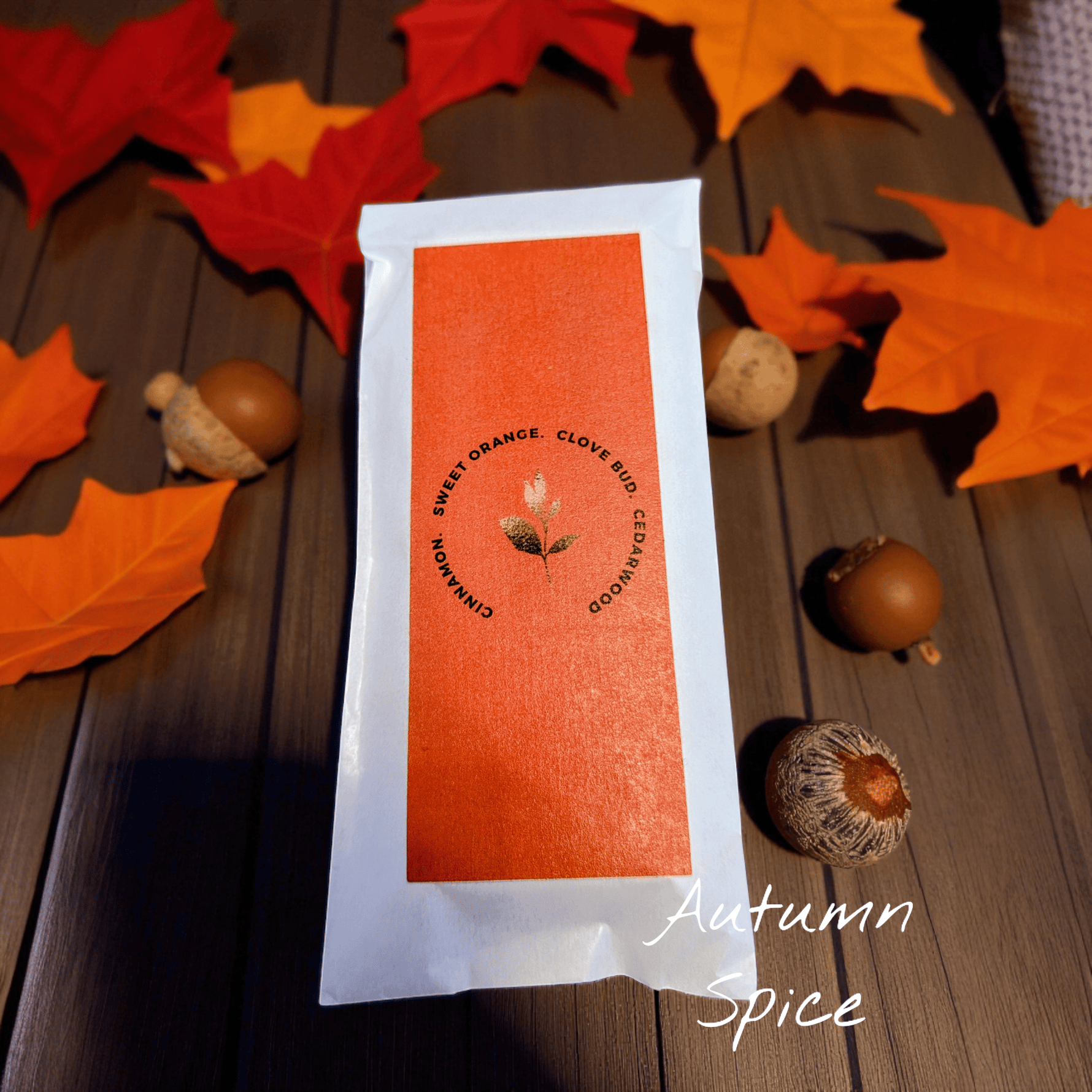 The Ethical Leaf Co. Autumn Spice - Cinnamon  Sweet Orange  Clove Bud  Cedarwood Wax Melts Autumn Collection