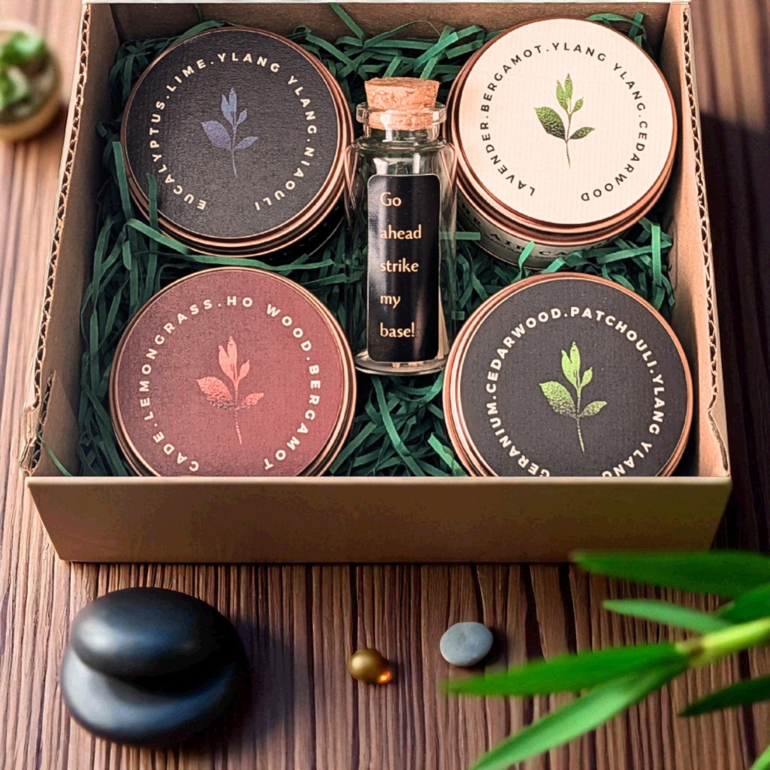 The Ethical Leaf Experience the perfect home fragrance with our Wax Melt Gift Kit Box - Small. Ideal for gifting or personal use. Shop now for a delightful sensory experience! Candle Tin Gift Box