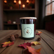 The Ethical Leaf Experience the soothing ambience of our Essential Oil infused Air Candle. Naturally Scented with Lavender, Cedarwood, Ylang Ylang and Bergamot. Create the prefect setting for entertaining your guests this summer. Large 40 - 45hrs burn The Autumn Dew Candle