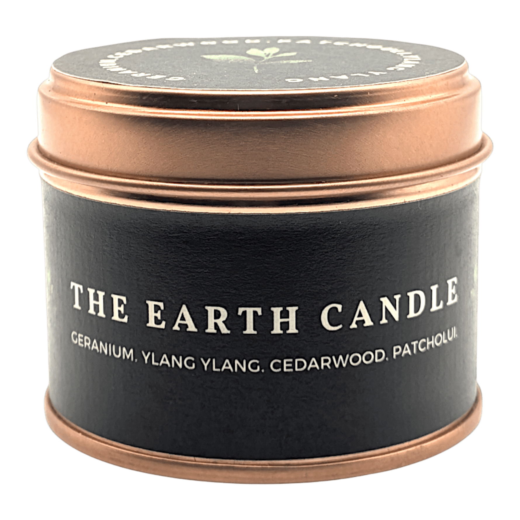 The Ethical Leaf Immerse yourself in the rich scent of the Earth Candle, expertly crafted with natural Patchouli, Cedarwood, Ylang Ylang, and Geranium. This exquisite blend offers a calming fragrance, reminiscent of tranquil autumn strolls through the woods. Compact Comfort Earth